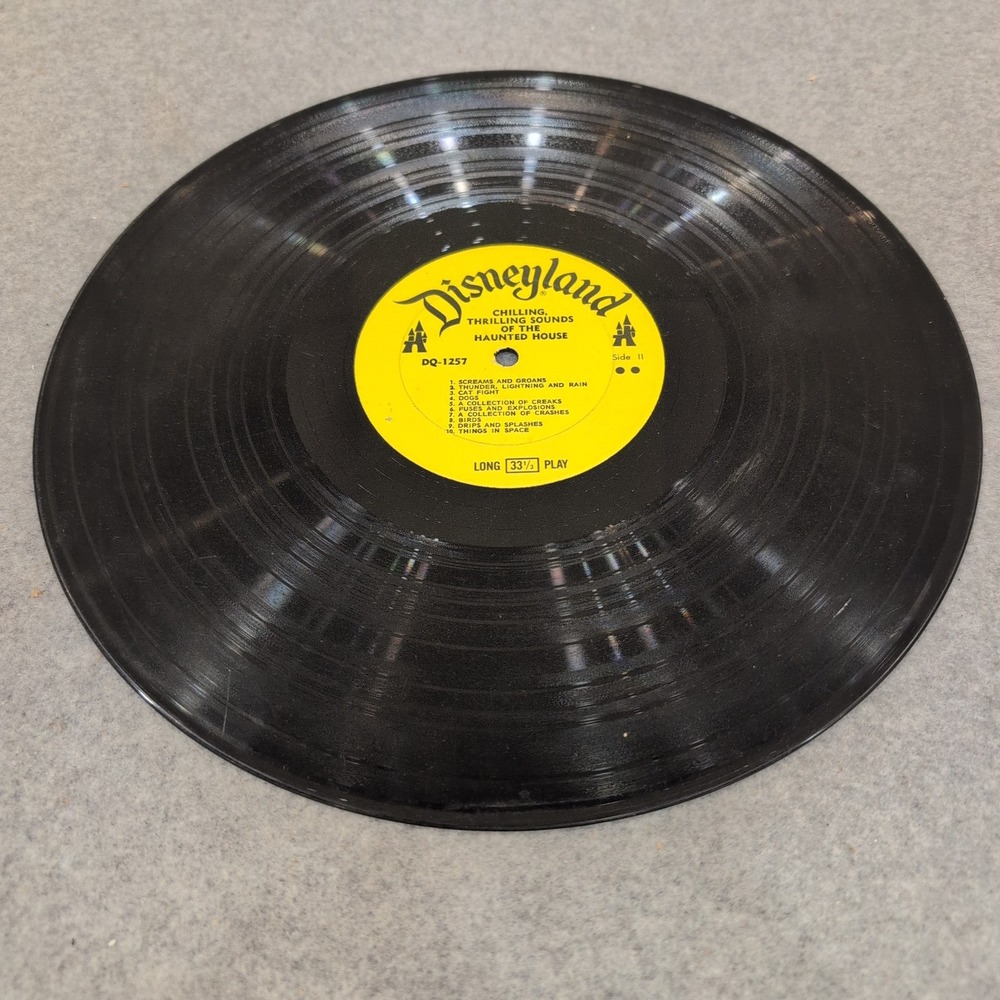 Disneyland Chilling Thrilling Sounds of the Haunted House Vinyl LP DQ-1257 1964 - Picture 1 of 2